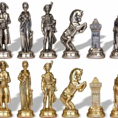 Skakspil i Metal Grand Napoléon - Billede 5