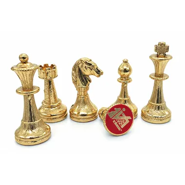 Detalje af de gyldne Mignon Flower-brikker med graveret Made in Italy-medaljon