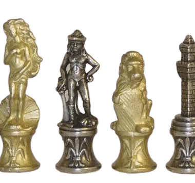 Skakspil i Metal Florentine