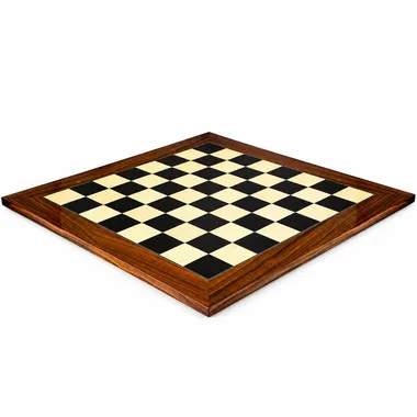 Skakbræt Black and White, samlet udsigt, kant af palisanderrod