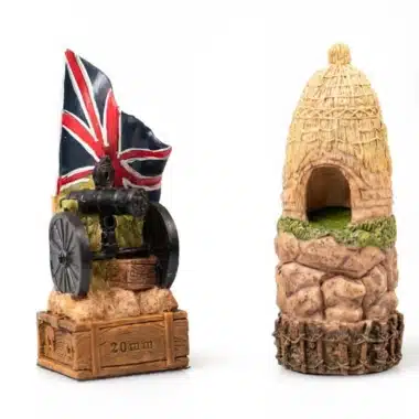 Sæt Anglo-Zulu Krig II Skakbræt i Kunstlæder med Opbevaring og Skakspil i Resin Håndmalet - Billede 9