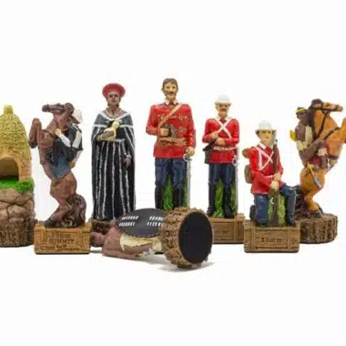 Jeu d'Echecs en Résine "Guerre Anglo-Zouloue"