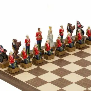 Jeu d'Echecs en Résine "Guerre Anglo-Zouloue"