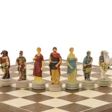 Jeu d'Echecs en Résine "Romains vs Grecs"
