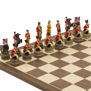 Jeu d'Echecs en Résine "Bataille de Waterloo"