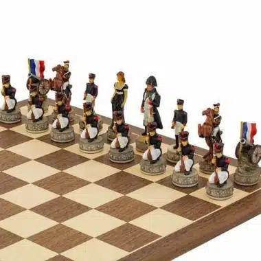 Jeu d'Echecs en Résine "Bataille de Waterloo"