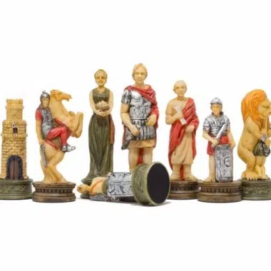 Alternative view of Skakspil Romere VS Gladiatorer med Skakbræt i Ahorn