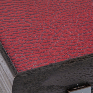 Backgammon i Similiskind Bordeauxrød - Stor Model 48 x 30 cm - Billede 7