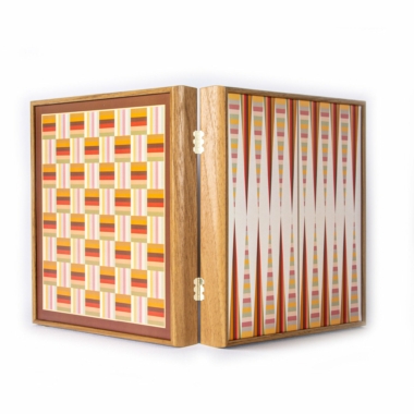4-i-1 brætspil i træ: skak, backgammon, ludo og slanger og stiger - Billede 5