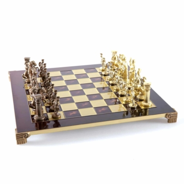 Alternative view of Skakspil Græsk-Romersk Periode i Bronze og Forgyldt