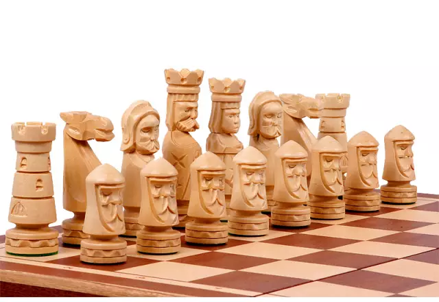 Jeu d’Echecs du Château II Grand Échiquier en Bois Pliable avec Rangement
