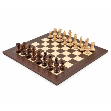 Skakspil Cavalier Français Palisander Mongoy set i perspektiv - Le Palais Des Echecs
