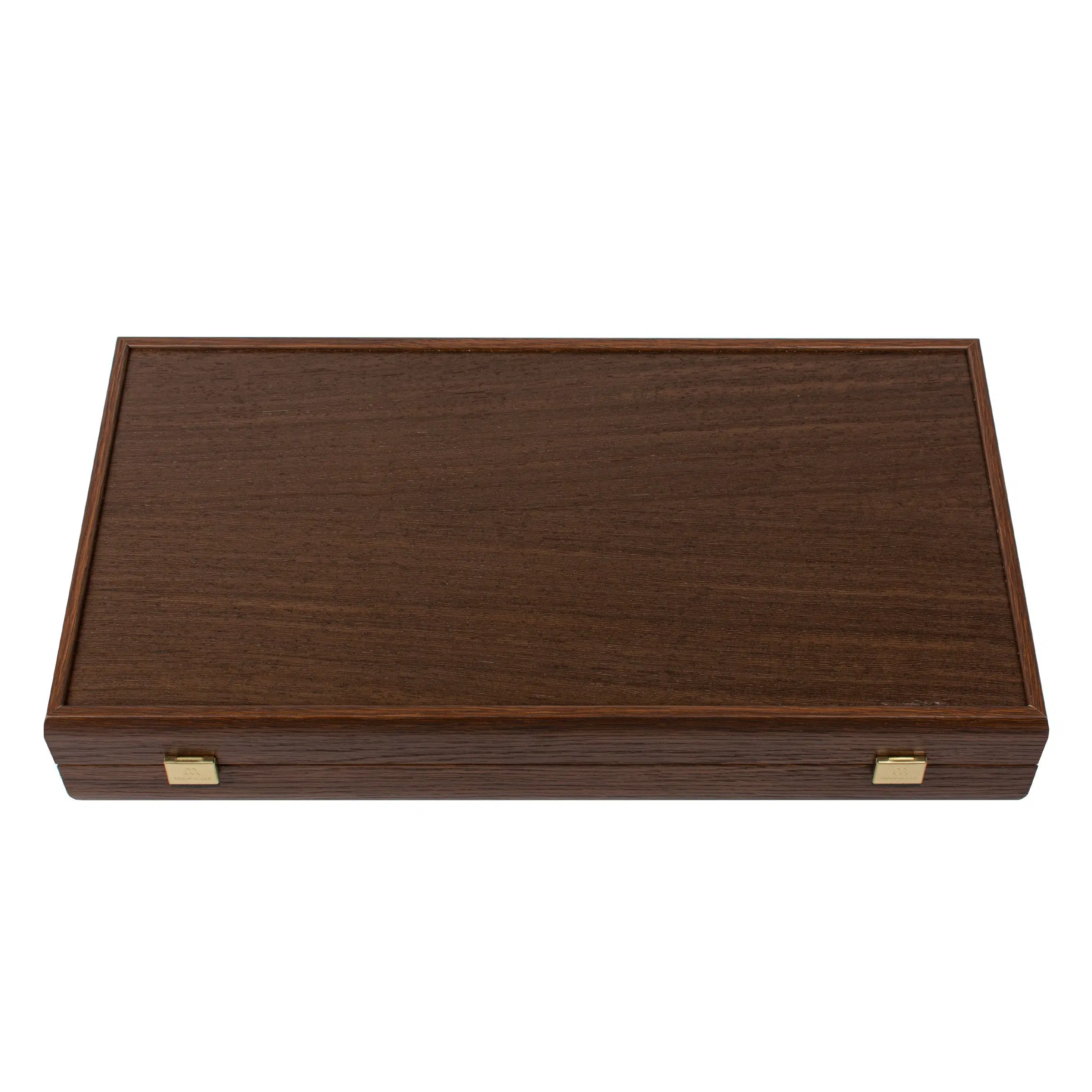 Boîte élégante fermée du jeu de backgammon Wengé et Loupe de Noyer - Le Palais Des Echecs