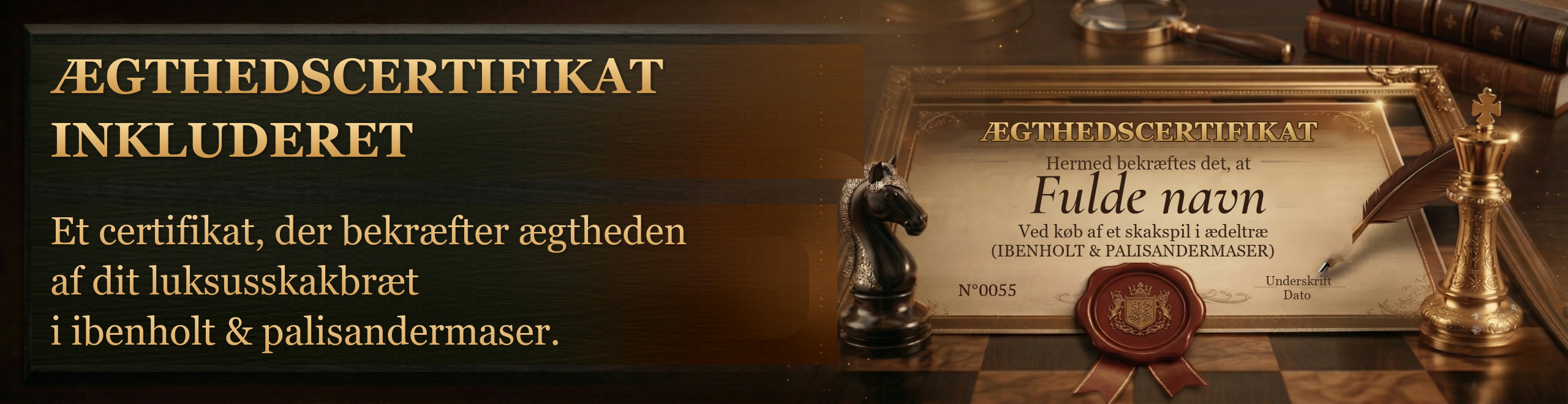 Ægthedscertifikat - Le Palais des Échecs