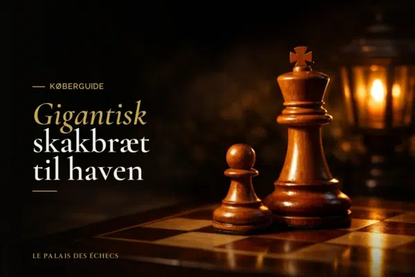 Gigantisk skakbræt til haven